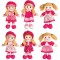 Rotaļlieta lelle Plush Dolls 6 assorted 30cm 48773