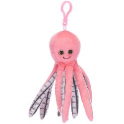 Mīksta rotaļlieta astoņkājis Plush Octopus Bagclip 3 assorted 18cm 49348