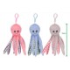 Mīksta rotaļlieta astoņkājis Plush Octopus Bagclip 3 assorted 18cm 49348