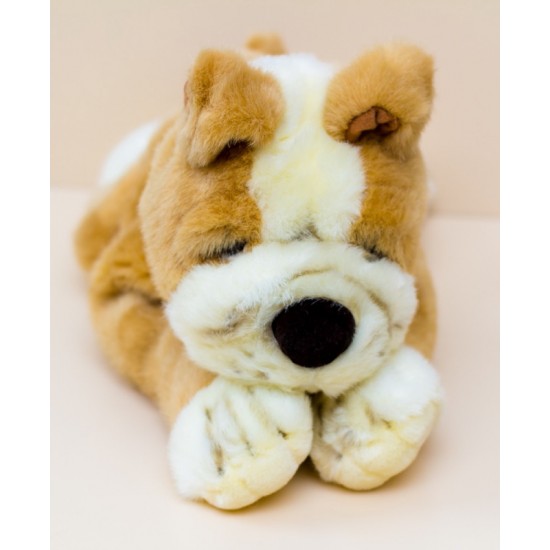 Russ Bulldog 40cm mīksta rotaļlieta suns buldogs 4955