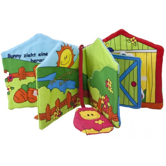 Attīstoša mīksta grāmata Baby Book Wo sind Sie 16cm (DE) 501871