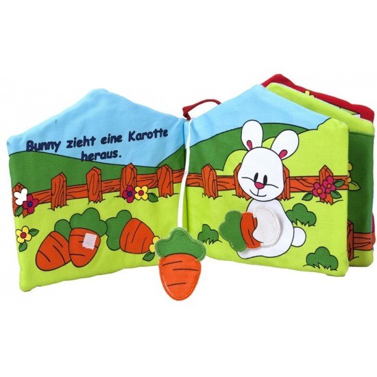 Attīstoša mīksta grāmata Baby Book Wo sind Sie 16cm (DE) 501871