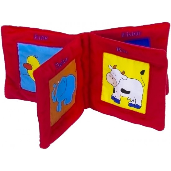 Attīstoša mīksta grāmata Baby Book Plush Mein Bilder Buch 15cm (DE) 503869