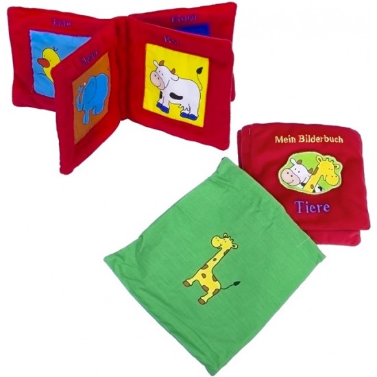 Attīstoša mīksta grāmata Baby Book Plush Mein Bilder Buch 15cm (DE) 503869