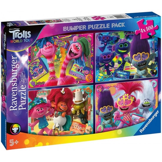 Puzles Ravensburger Trolls World Tour Puzzle 4x100 50673