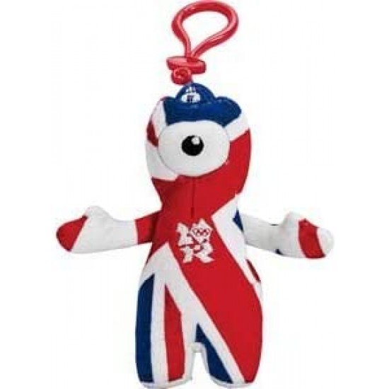 Suvenīrs atslēgu piekariņš Plusch Keyring Wenlock Olympic mascot 12cm 59317