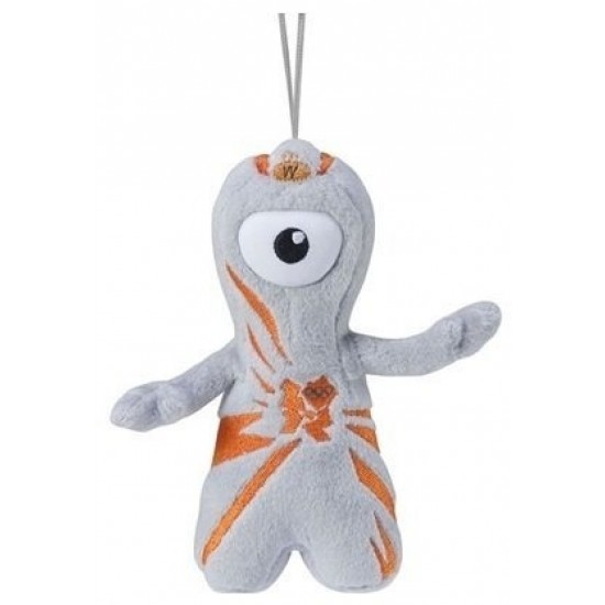Suvenīrs atslēgu piekariņš Plusch Keyring Wenlock Olympic mascot 12cm 59317-A