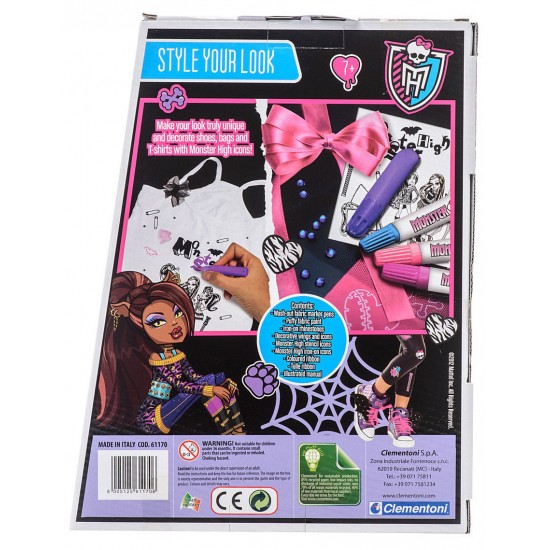 Radošais komplekts "Esi stilīga" Clementoni - Monster High Style Your Look 61170