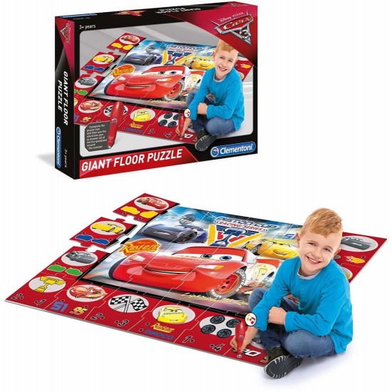 Puzle un attīstoša loģiska spēle viktorīna Vāģi Clementoni Disney Cars 3 Floor Puzzle 61749