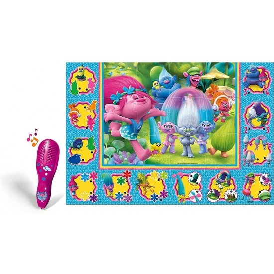 Puzle un attīstoša loģiska spēle viktorīna Clementoni Trolls Giant Floor Puzzle 24 pcs 61750