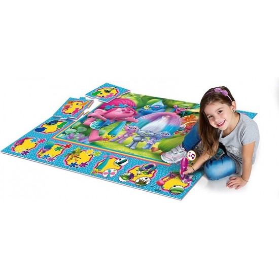 Puzle un attīstoša loģiska spēle viktorīna Clementoni Trolls Giant Floor Puzzle 24 pcs 61750