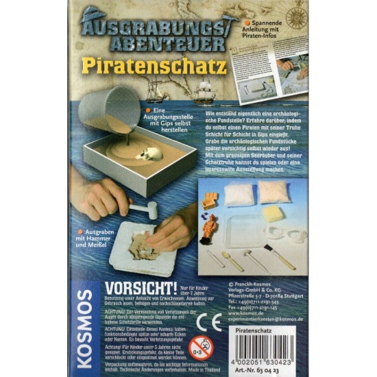 Arheologa komplekts Kosmos Pirate Treasure Excavation Adventure 630423