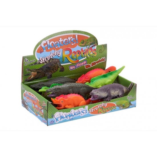 Rotaļlieta Floaters Stretchy Reptiles 4 assorted 18cm 65336