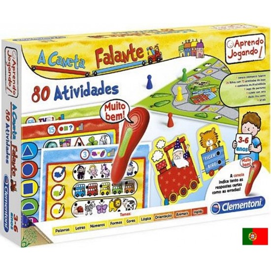 Izglītojošas spēles (portugāļu + angļu valodā) Clementoni Multi Game Set Caneta Falante (Portuguese + English) 67046