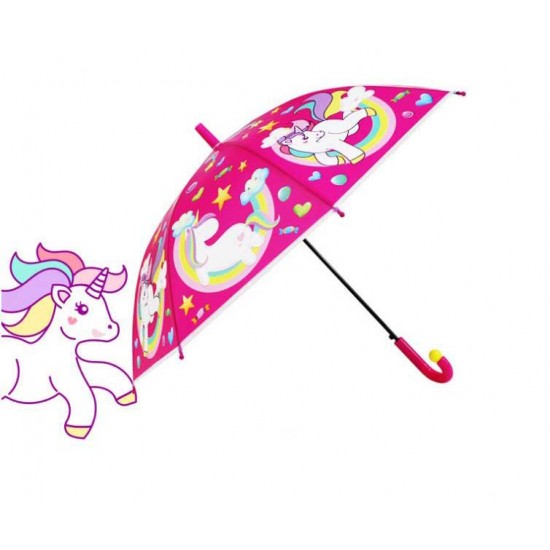 Lietussargs Umbrella with unicorns Ø80cm Automatic 68060