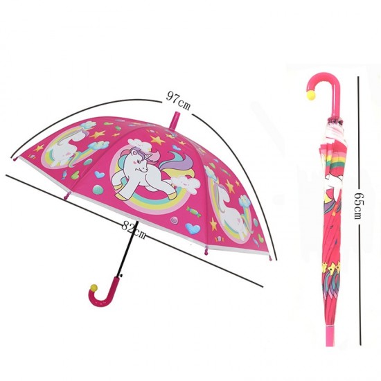 Lietussargs Umbrella with unicorns Ø80cm Automatic 68060