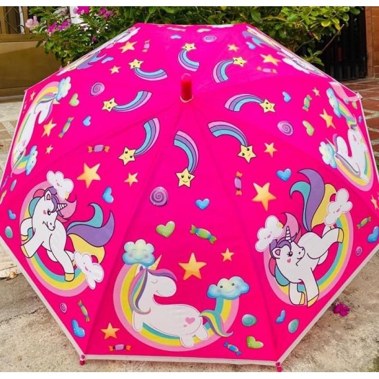 Lietussargs Umbrella with unicorns Ø80cm Automatic 68060