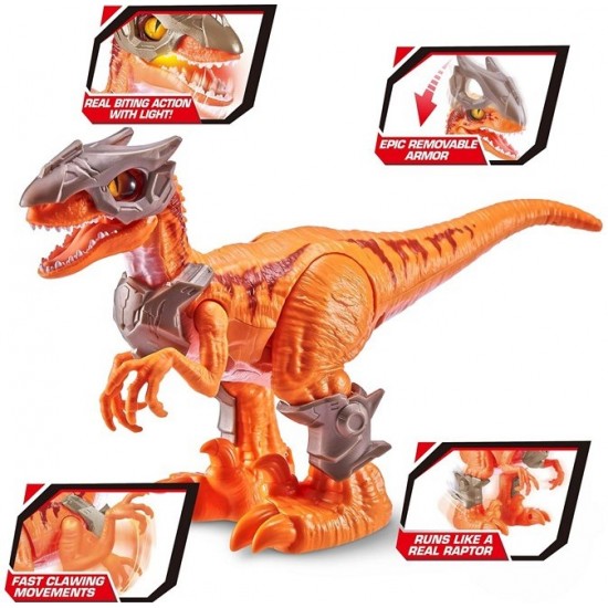Spēļu komplekts dinozaurs Zuru Robo Alive Dino Wars! Toy figure with light and sound Raptor 7133