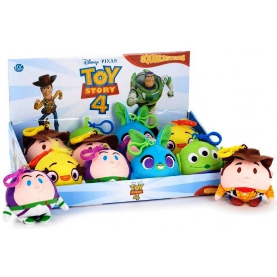 Mīksta rotaļlieta Disney Toy Story 4 Squeezster Bagclip 5 assorted 9cm 7363