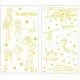 Sienas uzlīmes Hape The Lttlle Prince Glow in the Dark Stickers 824788