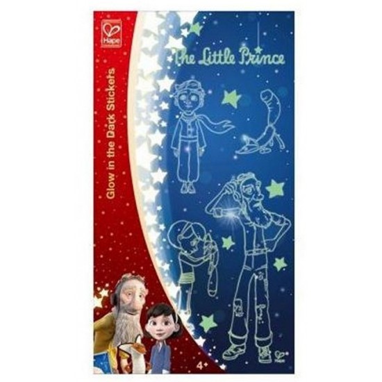 Sienas uzlīmes Hape The Lttlle Prince Glow in the Dark Stickers 824788