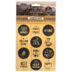 Uzlīmes Trendhaus Let the Adventure Begin Bambus Sticker 950376