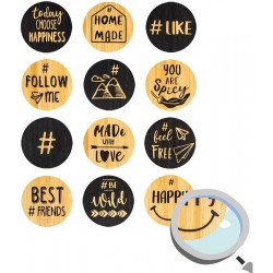 Uzlīmes Trendhaus Let the Adventure Begin Bambus Sticker 950376