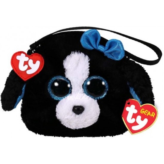 Soft toy Ty Plush Wallet Dog with Glitter eyes Tracey 12cm 95202