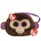 Soft toy Ty Plush Wallet Monkey with Glitter eyes Coconut 12cm 95204