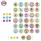 Uzlīmes Trendhaus Glitter Stickers Englisch 320 pieces 953636