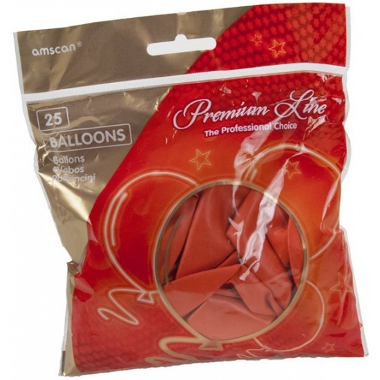 Baloni Balloons latex Orange Parelmoer 25 pcs 11"/ 27.5cm 995470