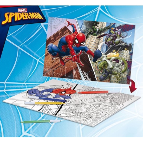 Puzle Zirnekļcilvēks Lisciani Marvel Spiderman Double-Face Puzzle 108 pcs. 99702