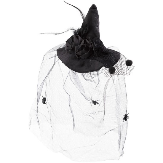 Karnevāla matu stīpa Witch hat Miniature with headband 998429