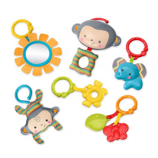 Attīstošais paklājiņš Fisher Price Play Blanket Snugamonkey Musical Play Gym CLJ42