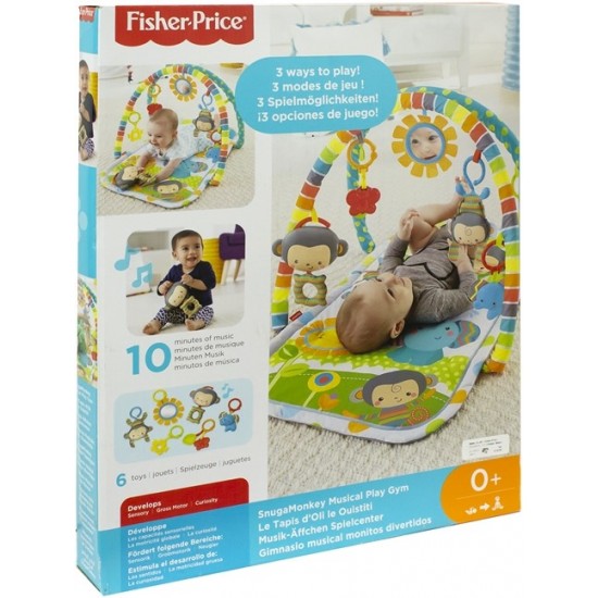 Attīstošais paklājiņš Fisher Price Play Blanket Snugamonkey Musical Play Gym CLJ42