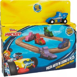 Koka attīstoša rotaļlieta ceļš Disney Mickey Mouse Track Set+Car assorted DI2377MC