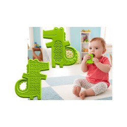 Zobgrauznis - kožamā rotaļlieta Fisher Price Alligator Teether Figure 3m+ DYF93