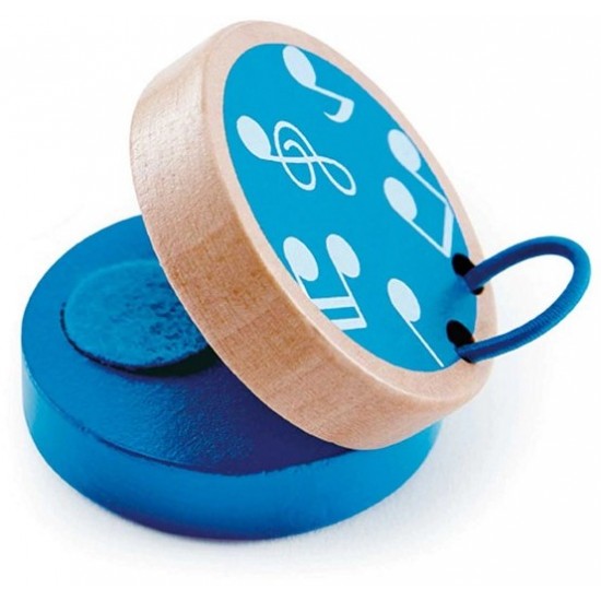 Koka mūzikas instruments kastanjete Hape Clap-along Wooden Castanet 2,5x5,5cm E0610