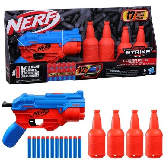 Spēļu komplekts pistole (rotaļu ierocis) Nerf Alpha Strike Cobra RC-6 E7857