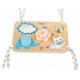 Koka attīstoša rotaļlieta - dēlis Hape Wooden activity board Felix E8517