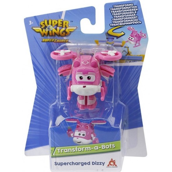 Spēļu komplekts transformers Super Wings Transform-a-Bots Supercharged Dizzy EU740044