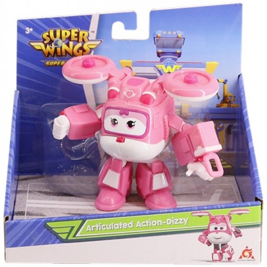 Spēļu komplekts transformers Super Wings Transform-a-Bots Articulated Action Dizzy EU740993