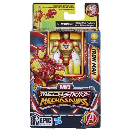 Spēļu komplekts Mattel Marvel Mech Strike Mechasaurs Iron Man F6672