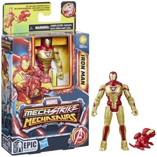 Spēļu komplekts Mattel Marvel Mech Strike Mechasaurs Iron Man F6672