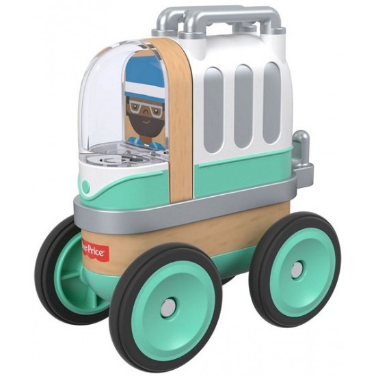 Automašīna Mattel Fisher Price Wonder Makers Wooden Vehicle Camper GFJ21