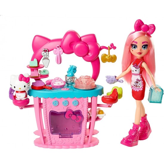 Lelle Mattel Hello Kitty and Friends Playset So- Delish Kitchen GWX05