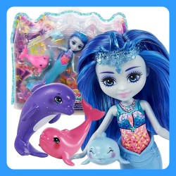 Lelle nāriņa Mattel Enchantimals Royal Ocean Kingdom Playset Dorinda Dolphin HCF72