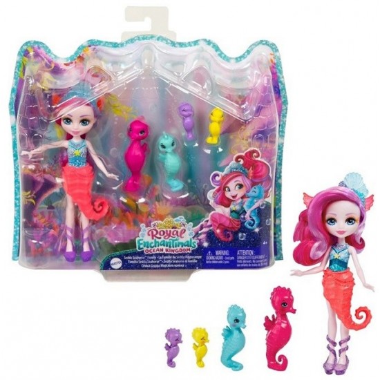 Lelle Mattel Enchantimals Royal Ocean Kingdom Playset Sedda Seahorse HCF73