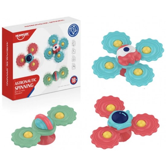 Trīs rotaļlietu komplekts Huanger Astronautic Baby Spinners Toys HE0108