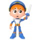 Spēļu komplekts bruņinieks (franču valodā) Mattel Ritter Gus Play figure with light and sound 20cm (in French) HGK36